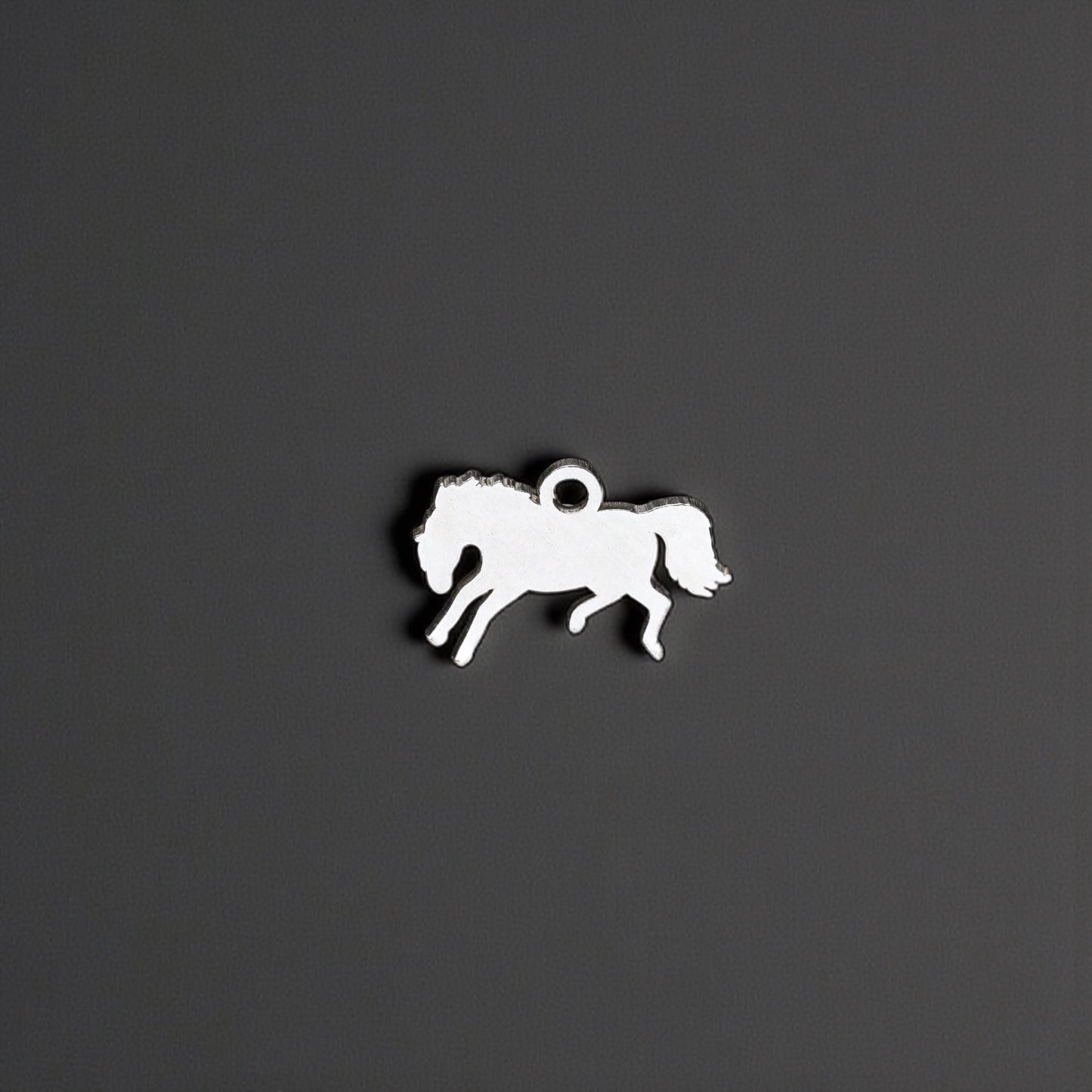 Sterling Silver Bucking Horse Dangle Charm • Western Jewelry Findings • Small Rodeo Pendant • Cowboy Bracelet Charm