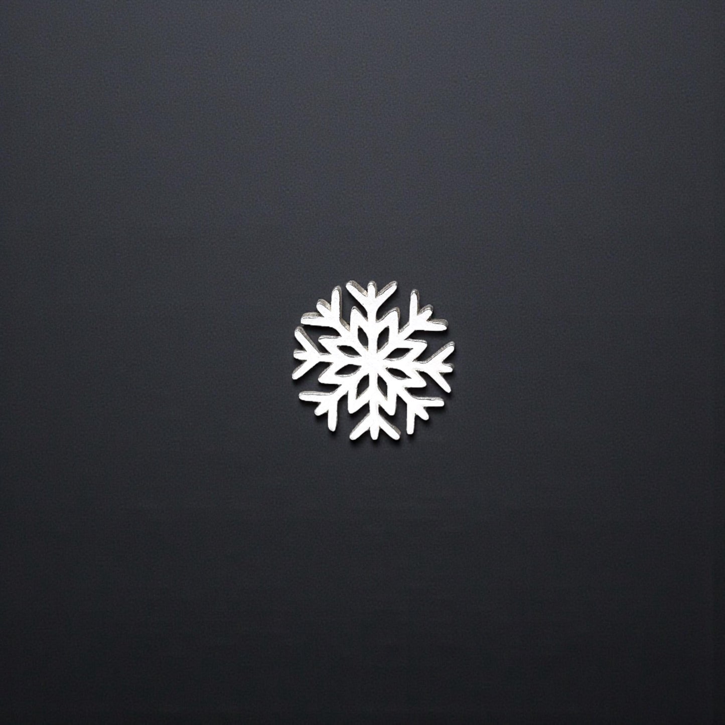 Sterling Silver Petite Snowflake #2 Accent Charm  Solderable Embellishment for Winter Jewelry Designs