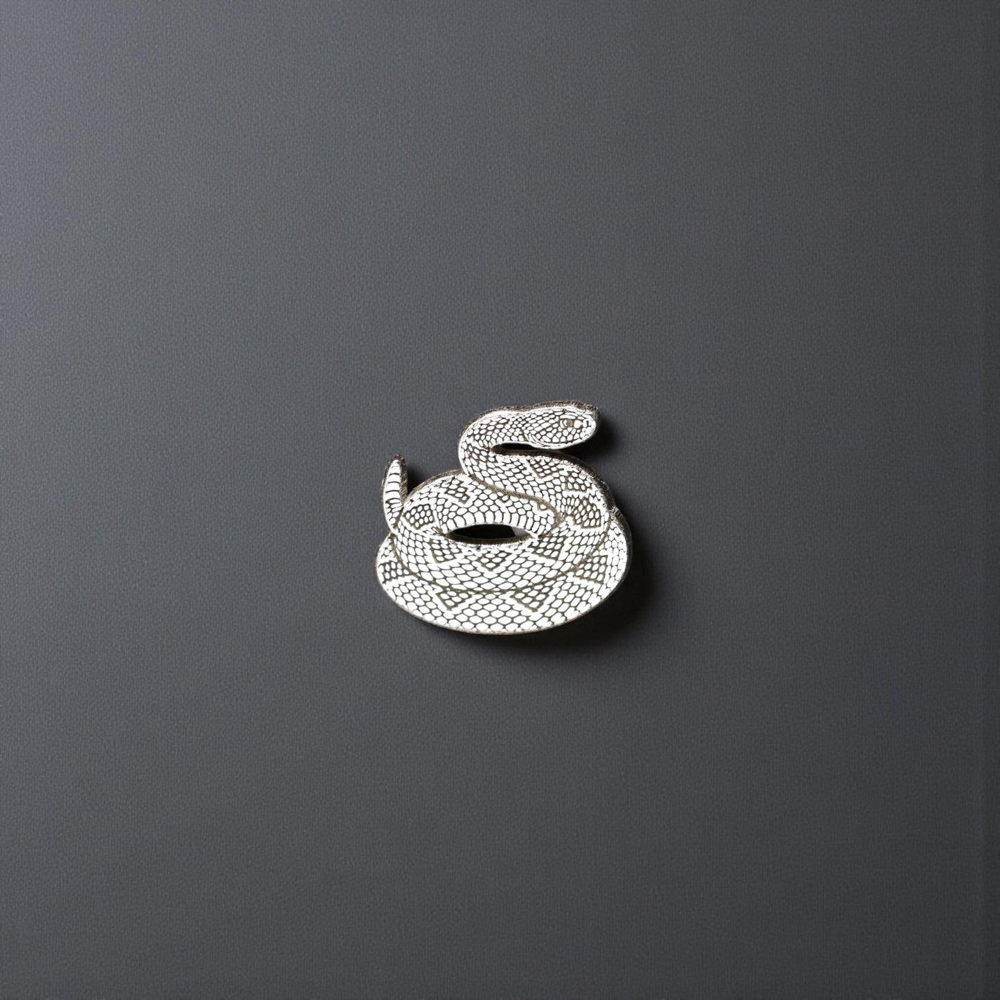 Sterling Silver Rattlesnake Accent Charm  Solderable Embellishment for Handmade Jewelry Designs