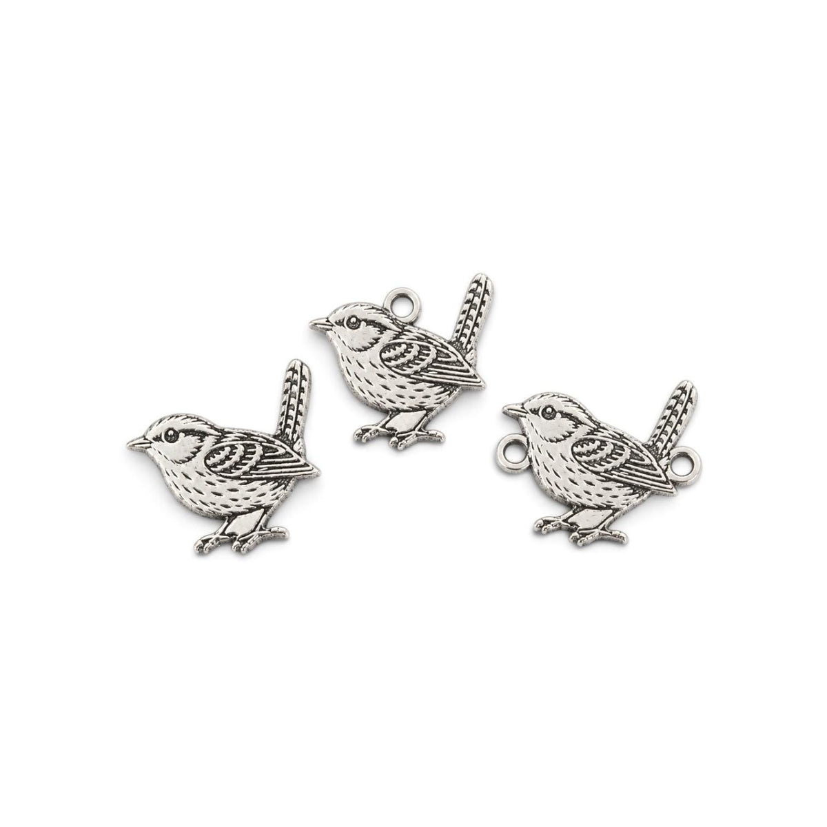 Wren Bird Charm Charm, Connector & Accent