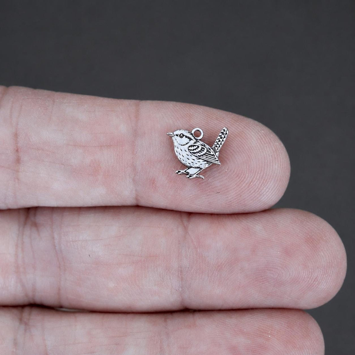 Wren Bird Charm Charm, Connector & Accent