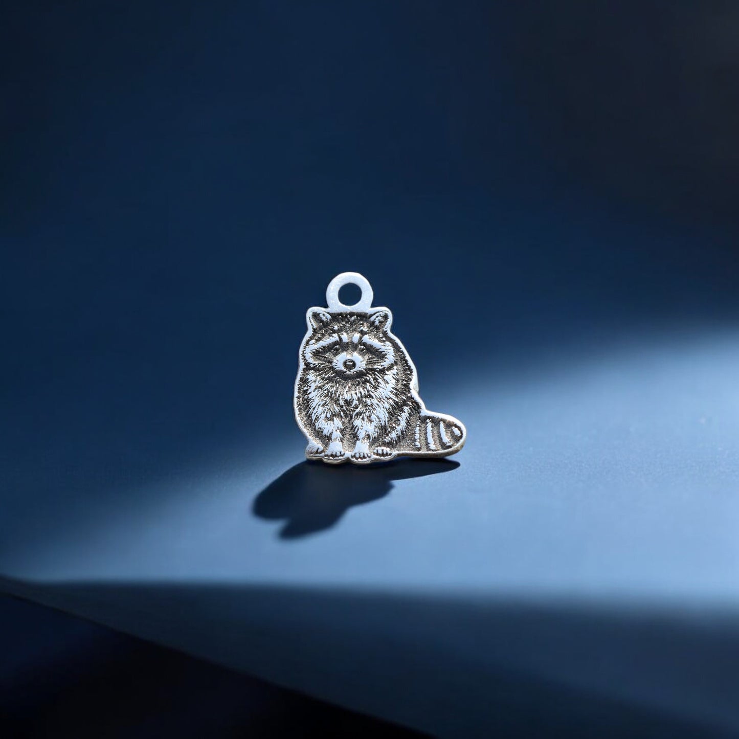 Raccoon Accent Charm Findings & Embellishments for DIY Jewelry Making Soldering in Sterling Silver