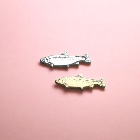 Salmon Fish Charm Embellishments for Soldering or Jewelry Making