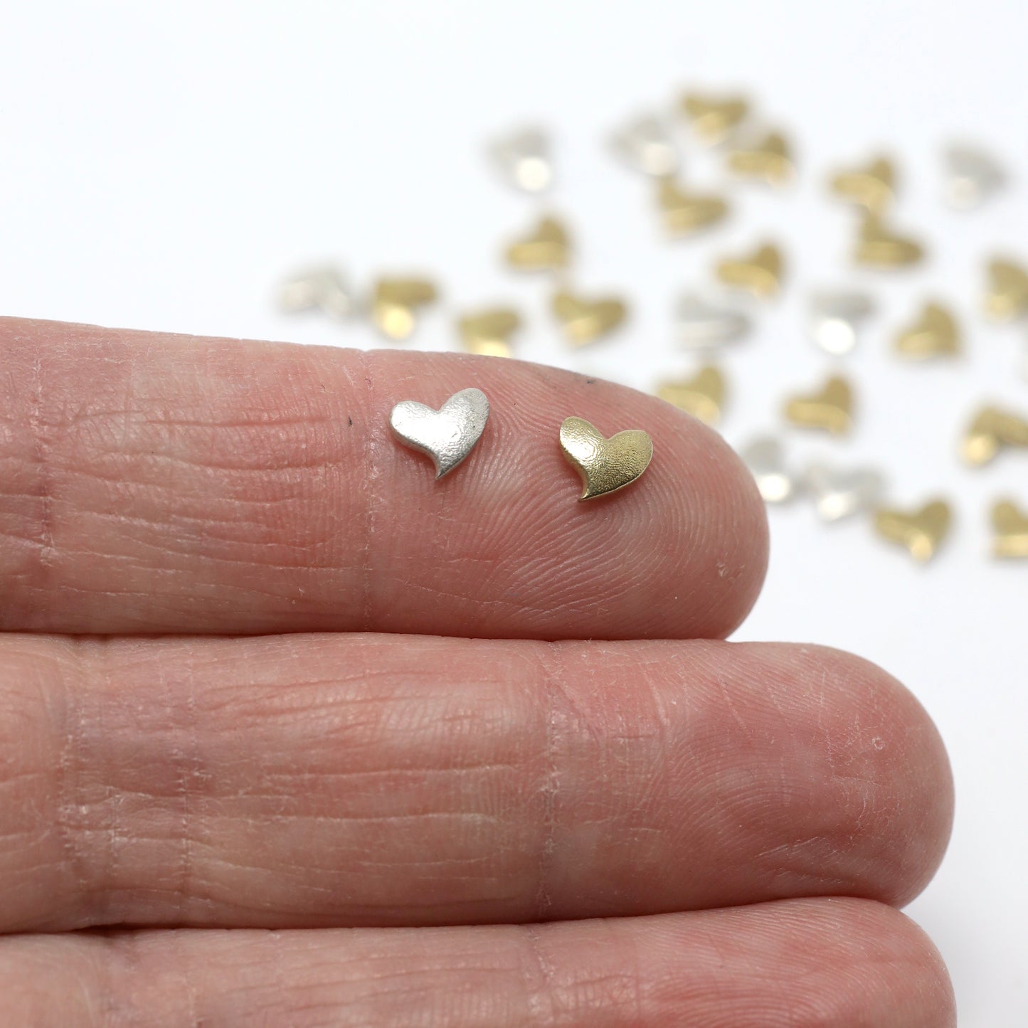 SALE Whimsy Heart Accent Charm Embellishments for Soldering or Jewelry Making