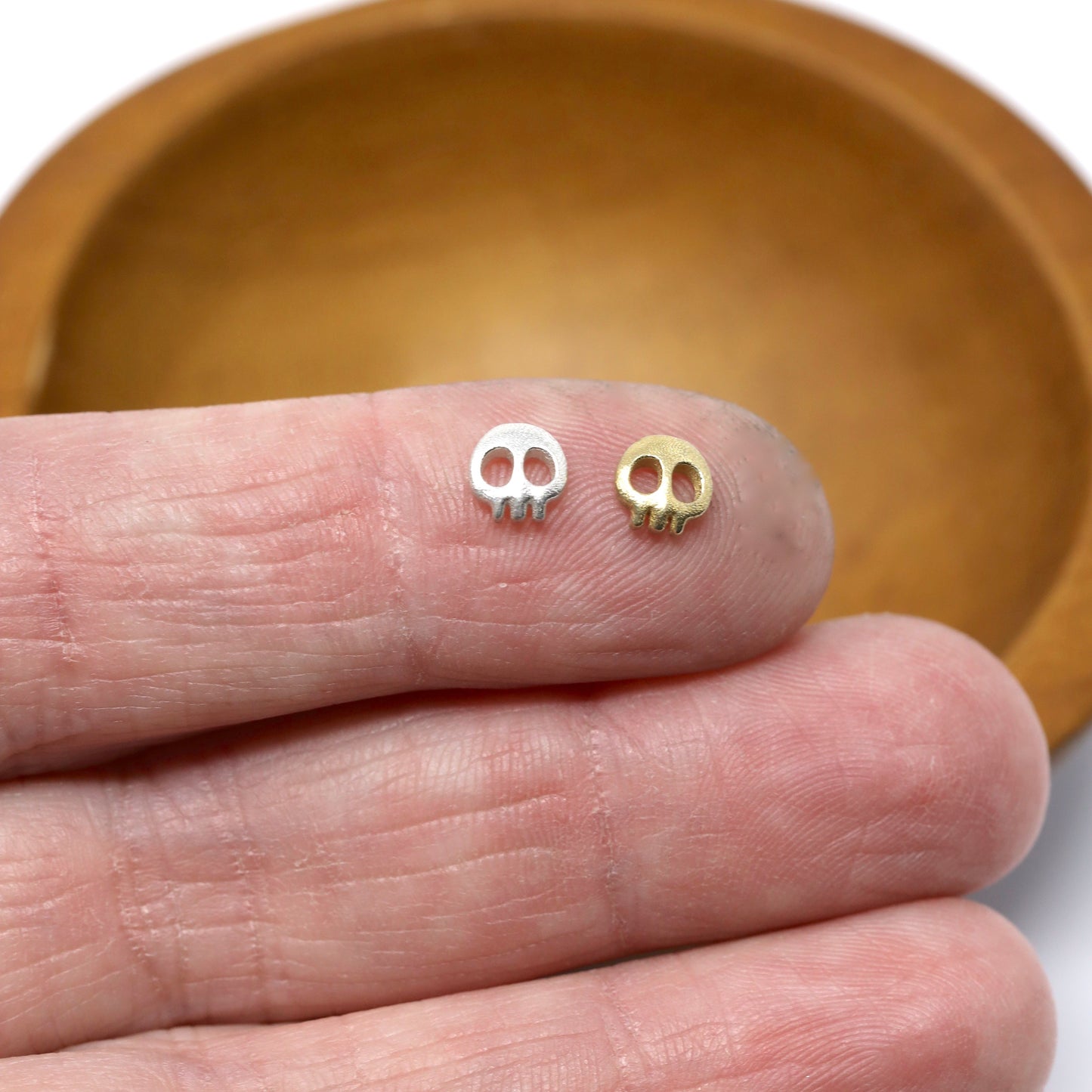 SALE Skull Accent Charm Embellishments for Soldering or Jewelry Making