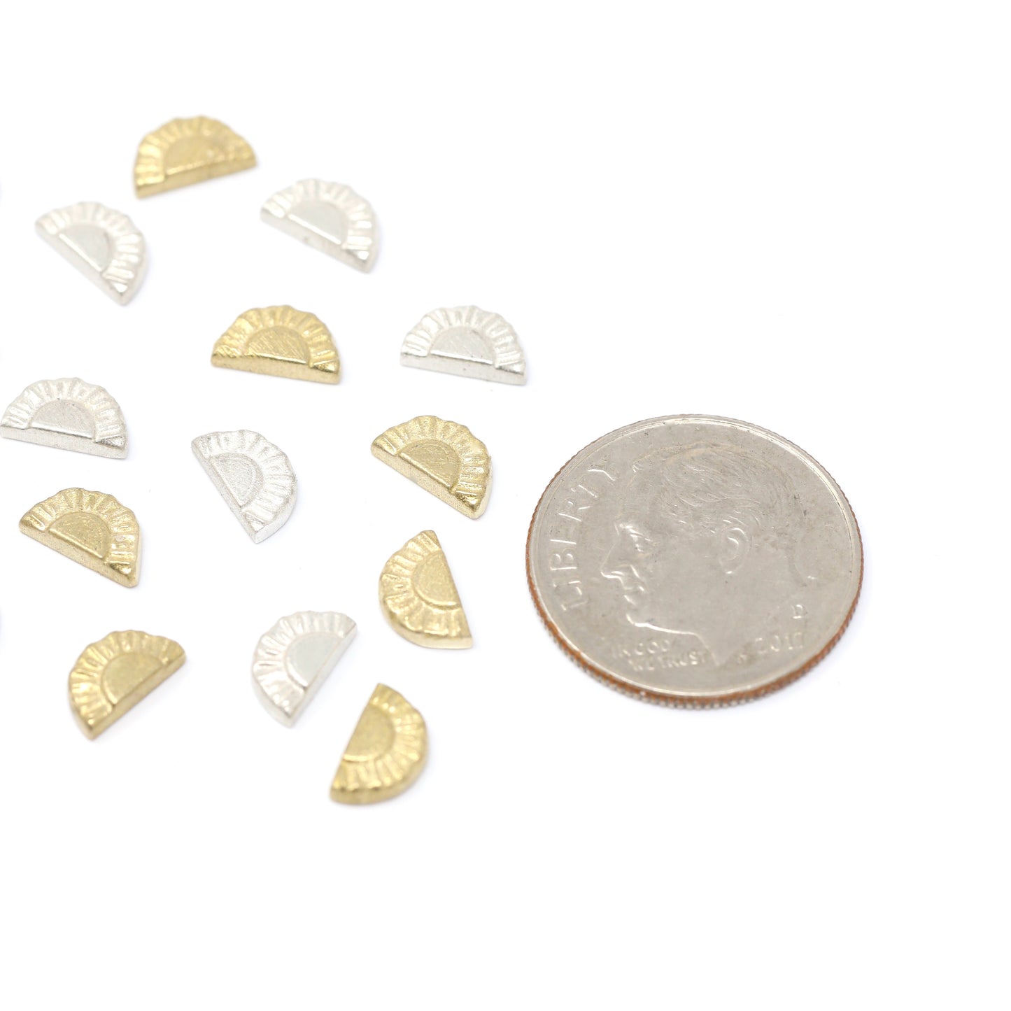 SALE Rising Sun Accent Charm Embellishments for Soldering or Jewelry Making