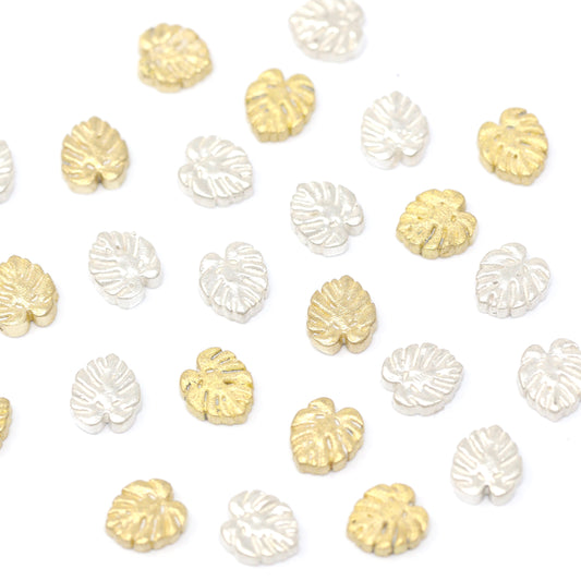 SALE Monstera Leaf Accent Charm Embellishments for Soldering or Jewelry Making