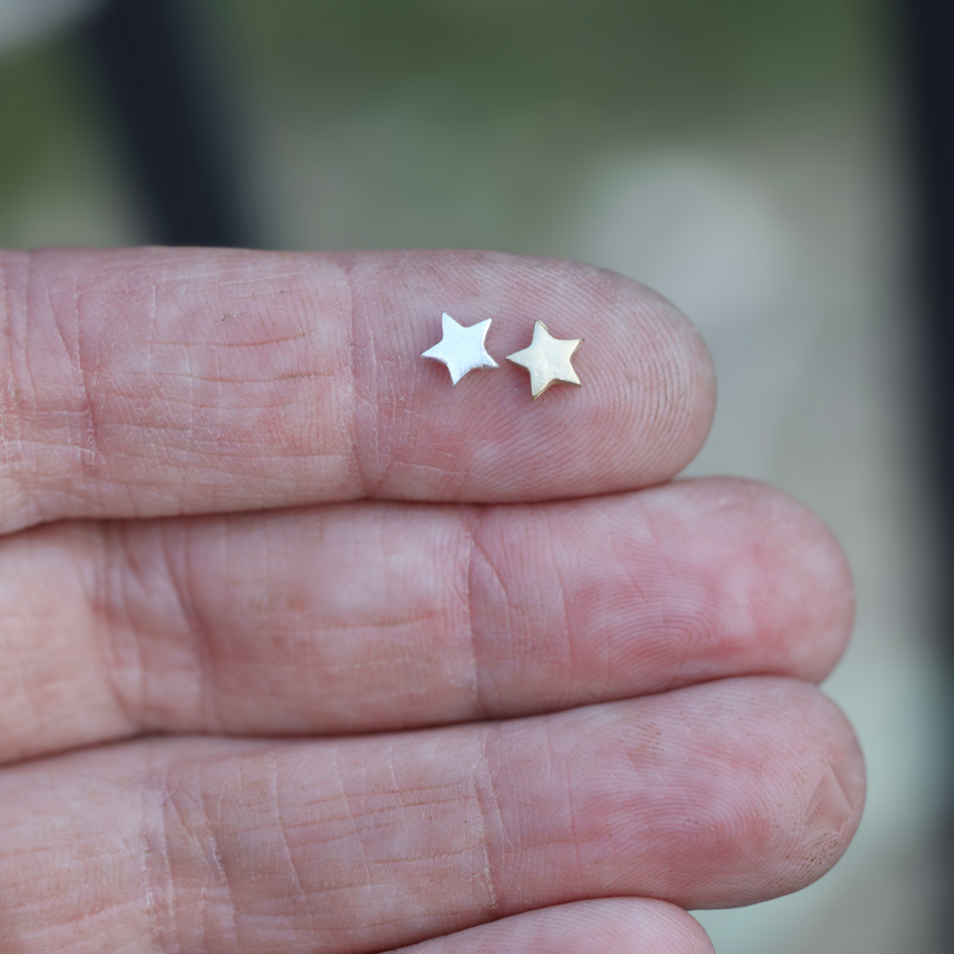 SALE 5-Point Star Accent Charm Findings & Embellishments for Soldering DIY Jewelry Making in Sterling Silver