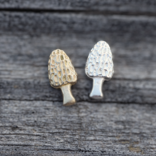 Morel Mushroom Accent Charm Embellishments for Soldering or Jewelry Making