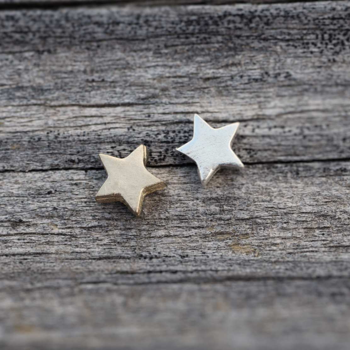 5-Point Star Accent Charm Embellishments for Soldering or Jewelry Making