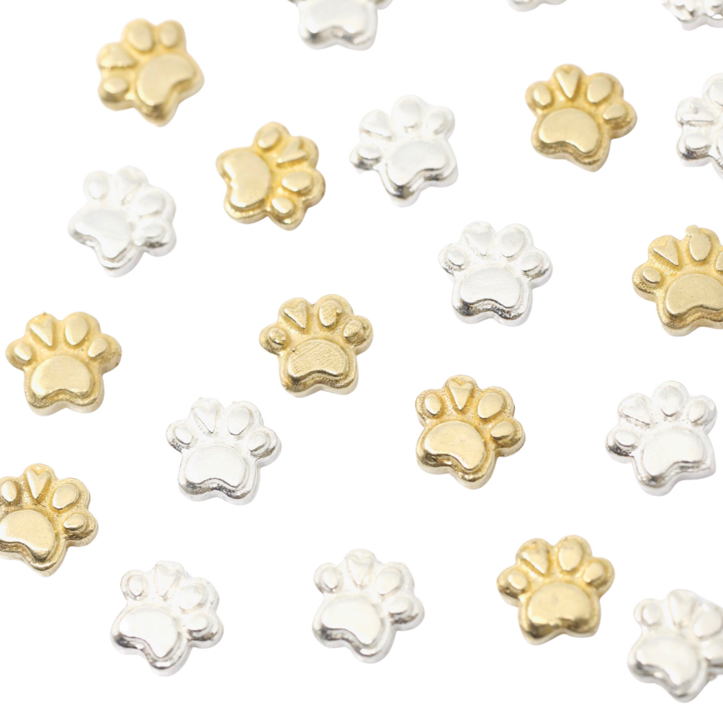SALE Animal Paw Accent Charm Findings & Embellishments for Soldering DIY Jewelry Making