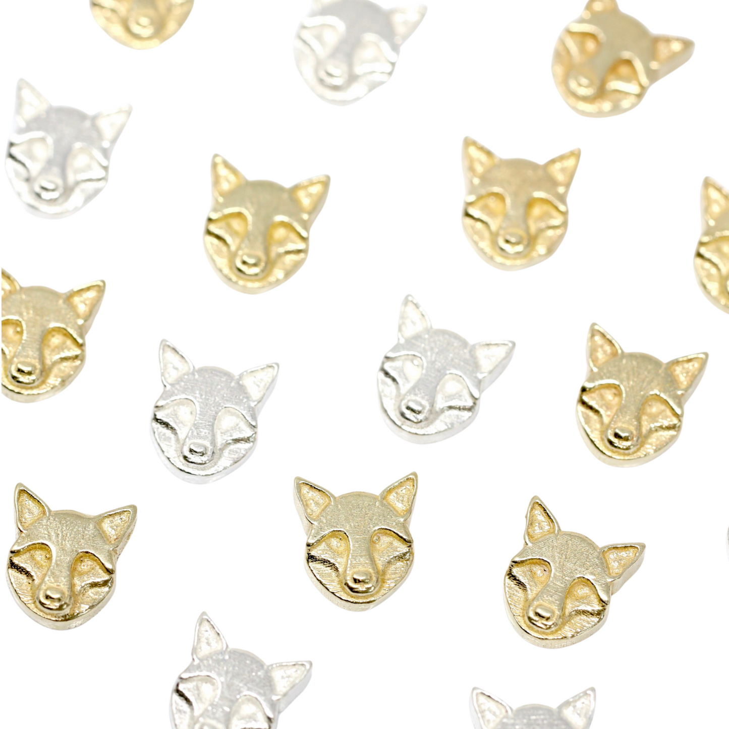 SALE Fox Accent Charm Embellishments for Soldering or Jewelry Making