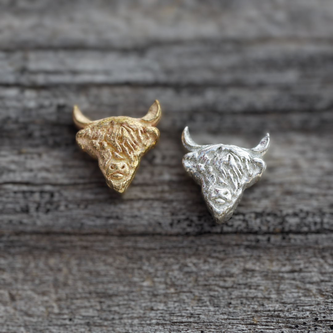 Highland Cow Accent Charm Embellishments for Soldering or Jewelry Making