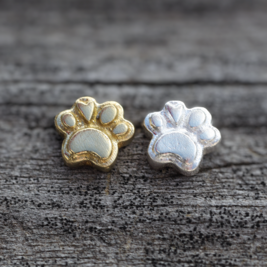 SALE Animal Paw Accent Charm Findings & Embellishments for Soldering DIY Jewelry Making