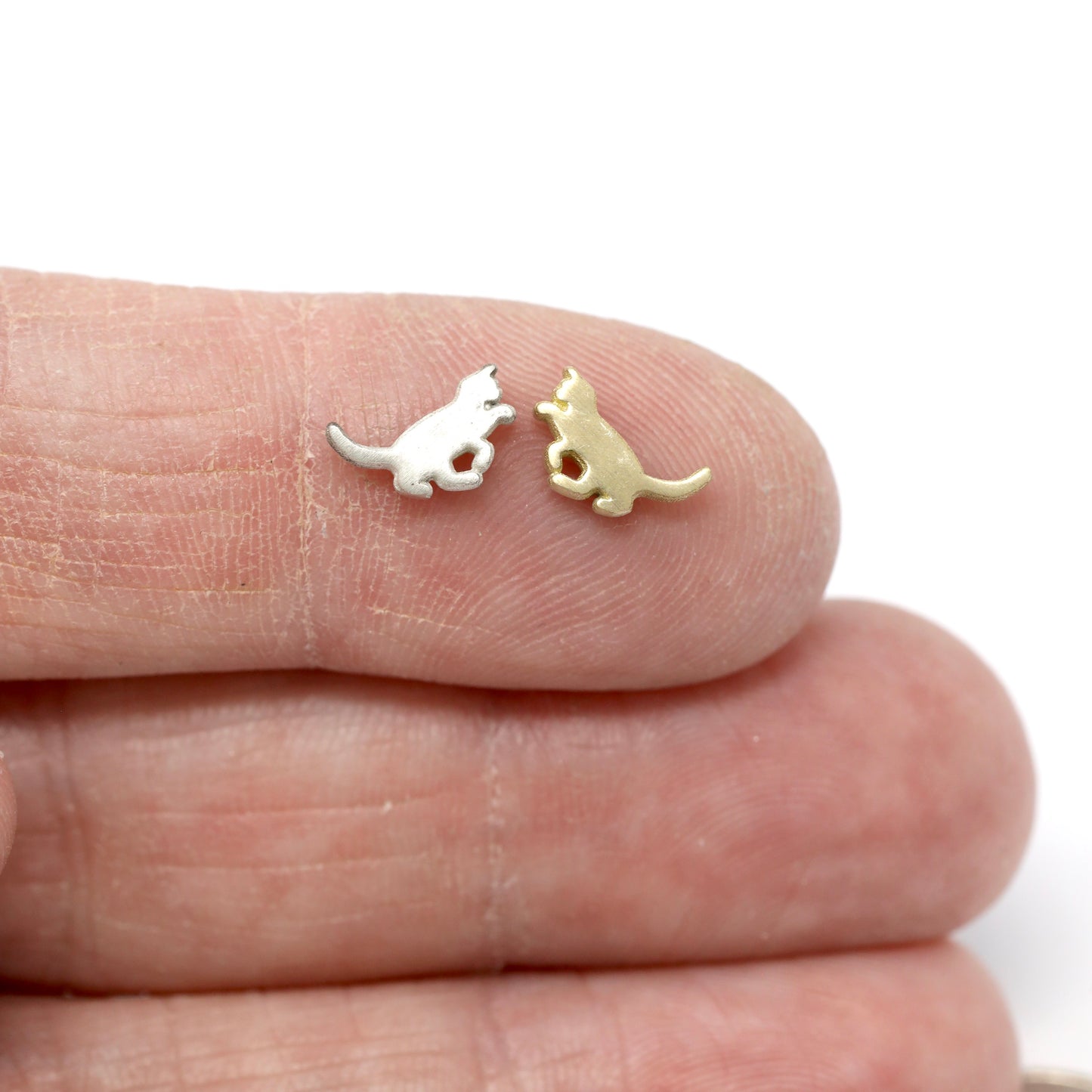 SALE Playing Kitten Accent Charm Embellishments for Soldering or Jewelry Making